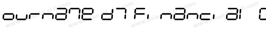 ourname D7 Financial Condensed字体转换